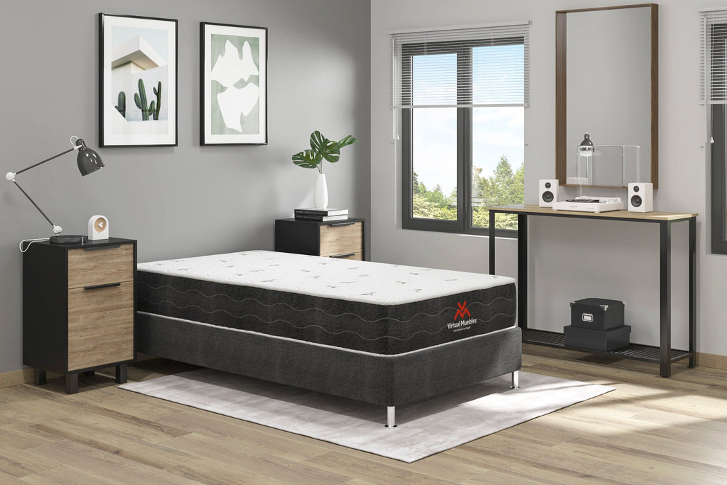 Combo Para Habitación Bentor, Incluye Base Cama Sencilla y Colchón