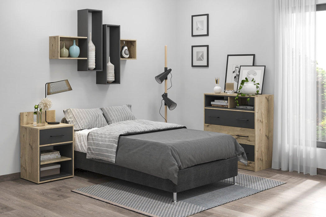 Combo Para Habitación Oriel, Incluye Base Cama Sencilla y Colchón