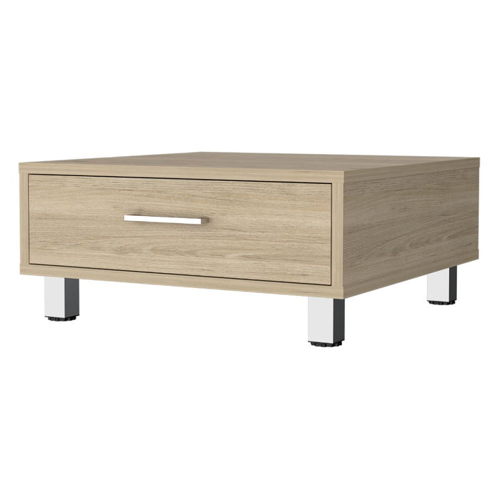 Mesa de Centro Ascher, Beige, con Un Cajón