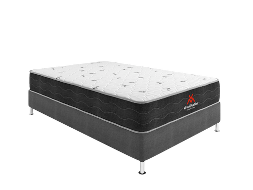 Combo Para Habitación Omega, Incluye Base Cama Semidoble, Colchón y Protector