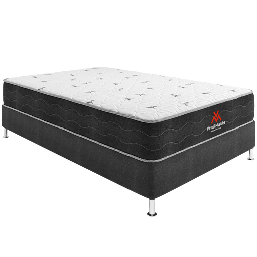 Combo Para Habitación Tobit, Incluye Base Cama Semidoble y Colchón