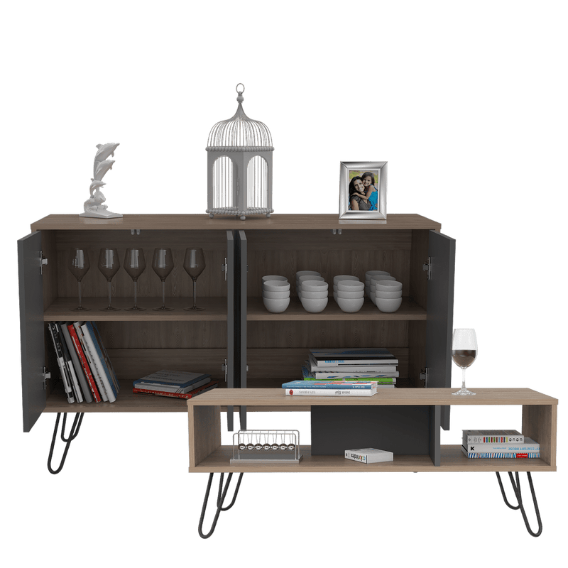 Combo Alicante, Para Sala, Incluye Mesa Auxiliar y Mesa de Centro