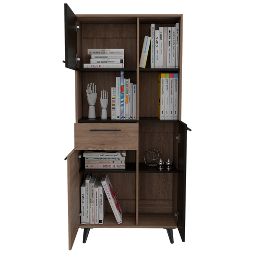 Biblioteca Peralta, Miel y Wengue, con Tres Puertas y Un Cajón