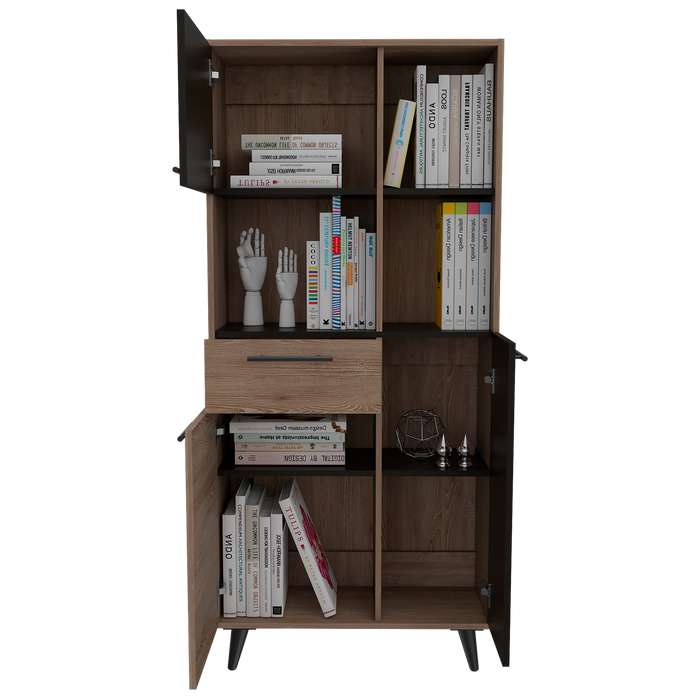 Biblioteca Peralta, Miel y Wengue, con Tres Puertas y Un Cajón