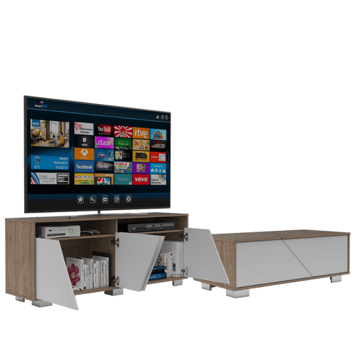 Mesa de tv, sory, nogal, para tv de 45 pulgadas - Madecentro