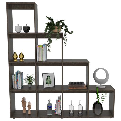 Biblioteca Escalera Ascher color Chocolate para Oficina.