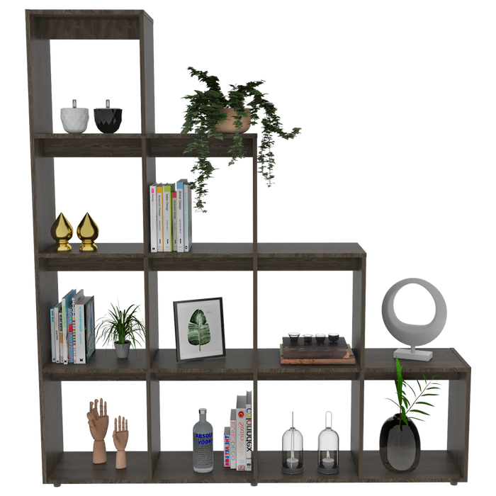 Biblioteca Escalera Ascher color Chocolate para Oficina.