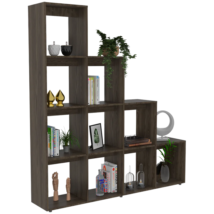 Biblioteca Escalera Ascher color Chocolate para Oficina.