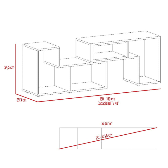 Combo Para Sala Venecia, Incluye Mesa Para Tv Y Mesa De Centro.