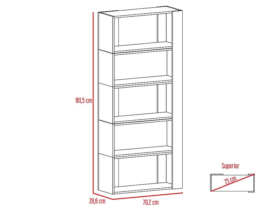 Combo Para Sala Berlin, Incluye Biblioteca Cubo Y Mesa De Centro.