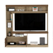 Mesa Para Tv Roy, Café Claro y Castaño, con Espacio Para Televisor de Hasta 55 Pulgadas