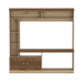 Mesa Para Tv Roy, Café Claro y Castaño, con Espacio Para Televisor de Hasta 55 Pulgadas