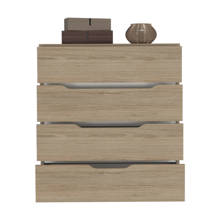 Organizador Zory, Beige y Blanco, con Cuatro Cajones