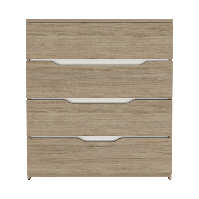 Organizador Zory, Beige y Blanco, con Cuatro Cajones