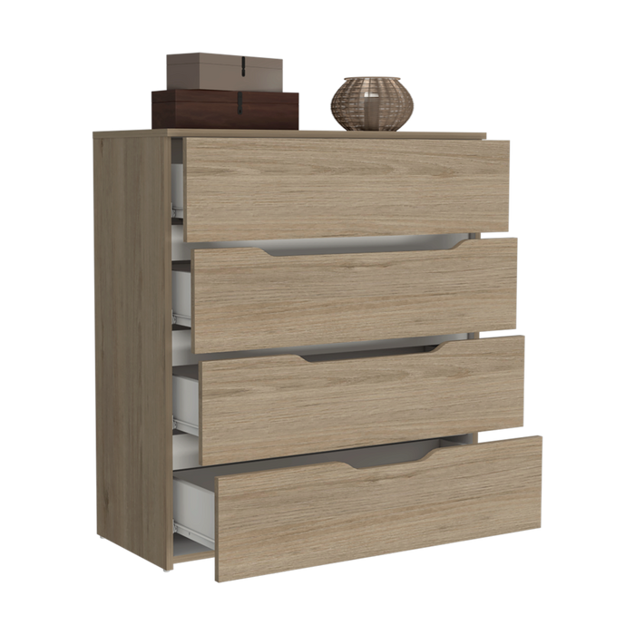 Organizador Zory, Beige y Blanco, con Cuatro Cajones