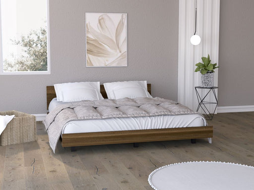 Combo cama Tarima café + colchón 120 x 190 cm + almohada - VIRTUAL
