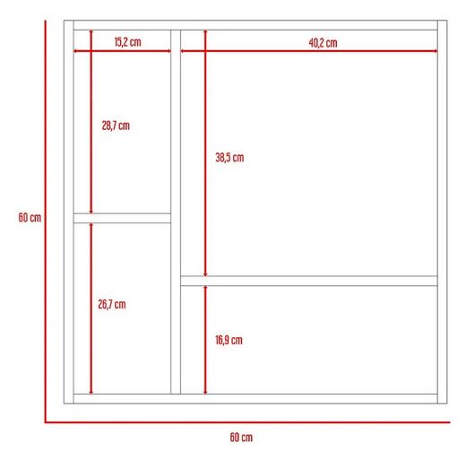 Gabinete de Baño Barents, Beige, con Espejo Biselado de Buen Tamaño y Varios Entrepaños