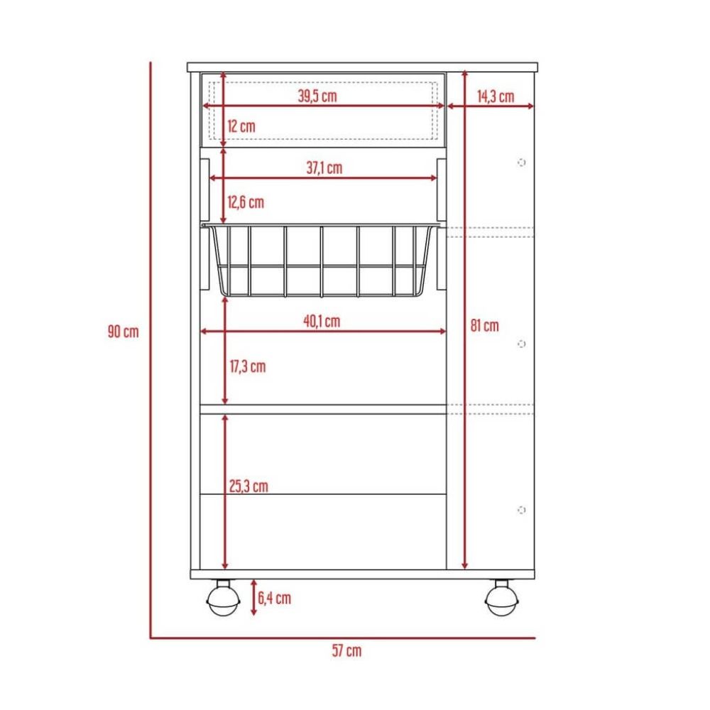 Mueble organizador de cocina carrizal, blanco y café claro, con entrep -  Madecentro