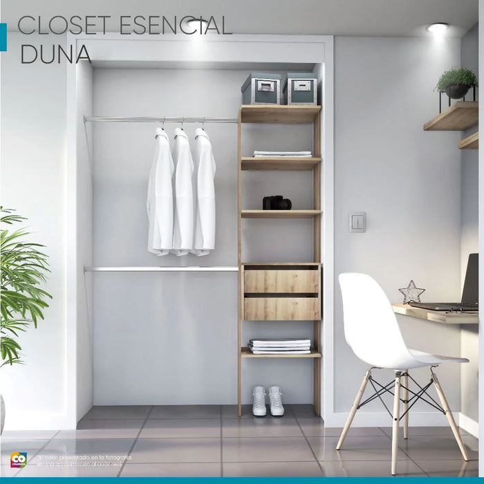 Closet Esencial color Café claro para Habitación.