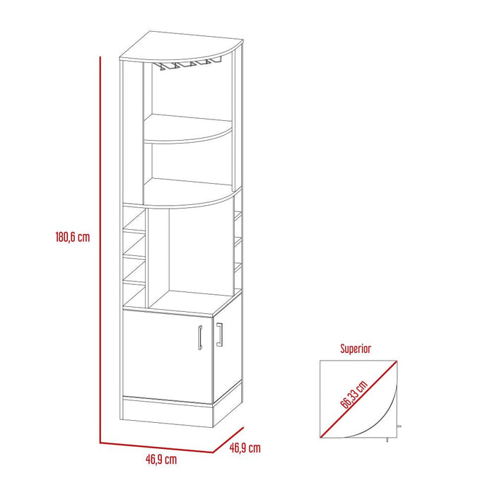 Combo Para Sala Vermont, Incluye Bar Esquinero Y Mesa Para Tv.