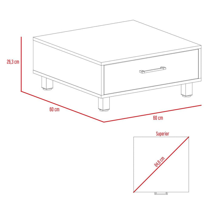 Combo Para Sala Agata, Incluye Bar Mesa Auxiliar Y Mesa De Centro.