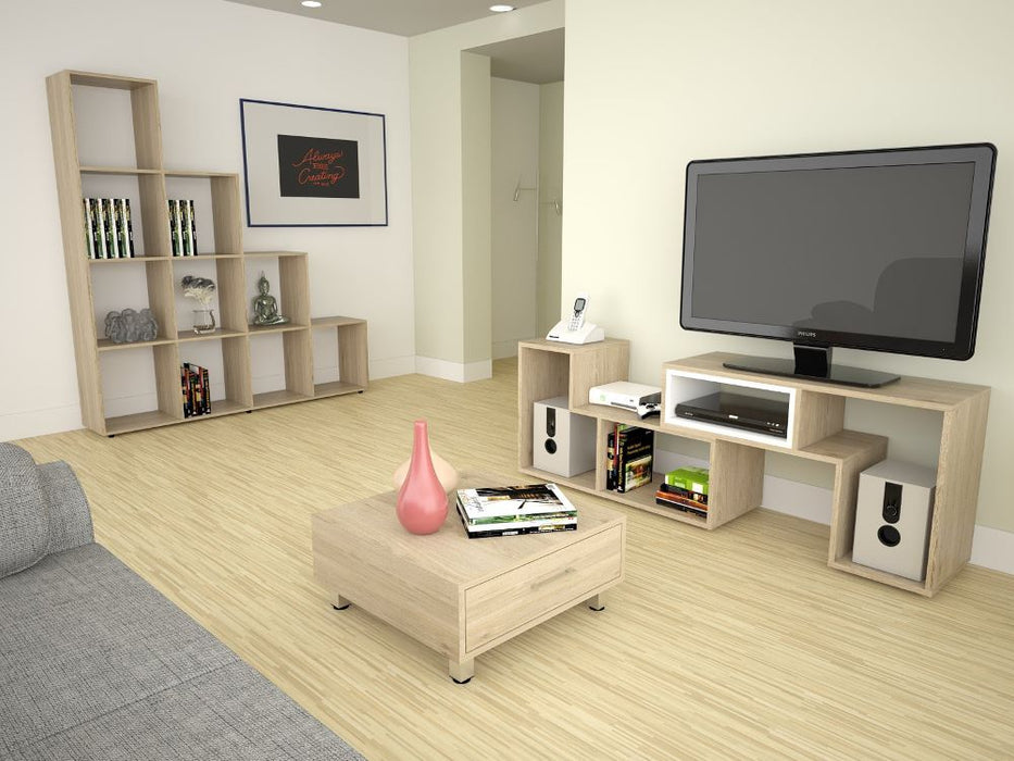 Mueble para TV con Cajones y Múltiples Repisas.