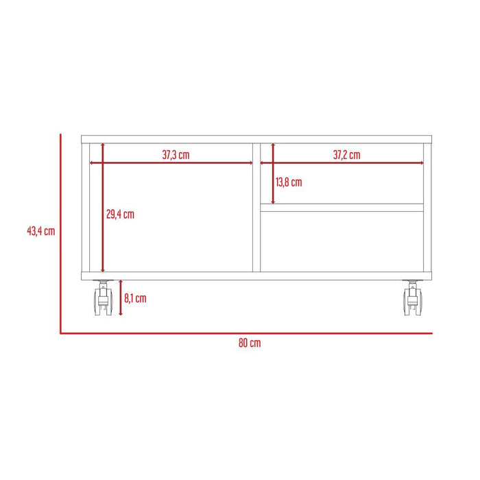 Combo Para Sala Magenta, Incluye Vitrina Mesa Auxiliar Y Mesa De Centro.