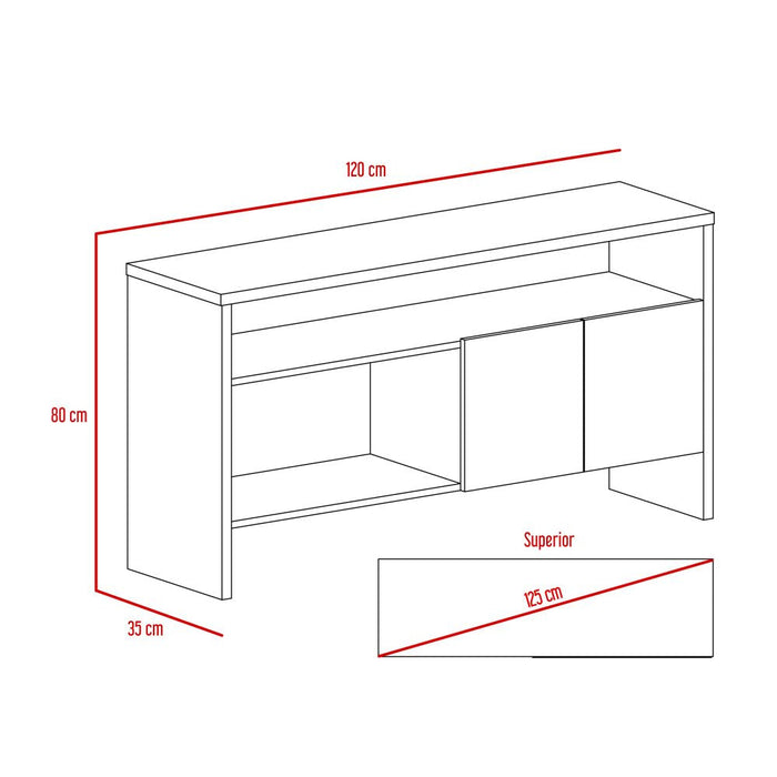 Combo Para Sala Gaia, Incluye Biblioteca Mesa Auxiliar Y Mesa De Centro.