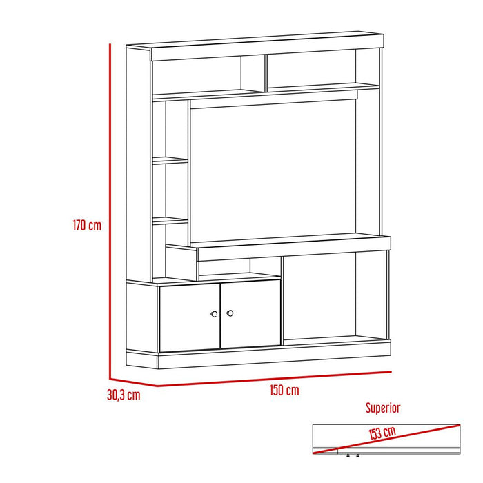 Combo Para Sala Goett, Incluye Mesa Para Tv Mesa Auxiliar Y Mesa De Centro.