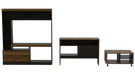 Combo Para Sala Goett, Incluye Mesa Para Tv Mesa Auxiliar Y Mesa De Centro.