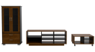 Combo Para Sala Dorotea, Incluye Mesa Para Tv Vitrina Y Mesa De Centro.