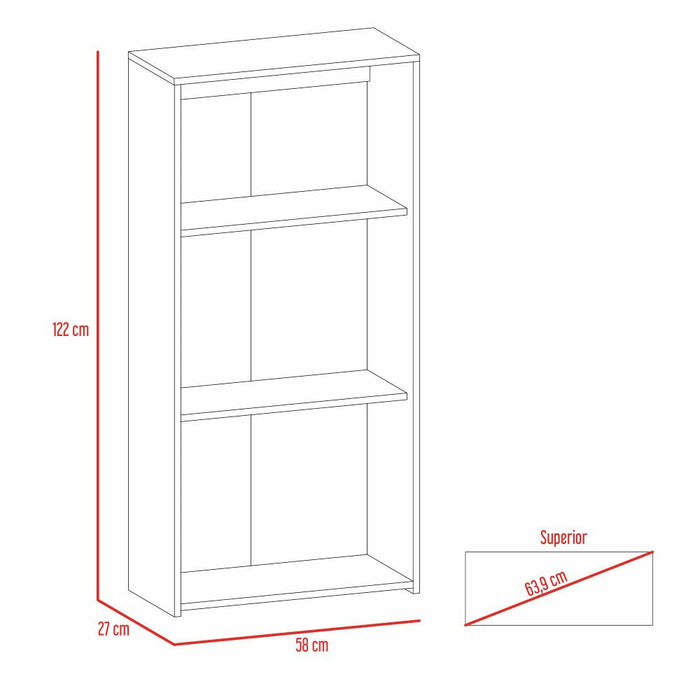 Combo Para Sala Zoe, Incluye Mesa Para Tv Y Biblioteca.