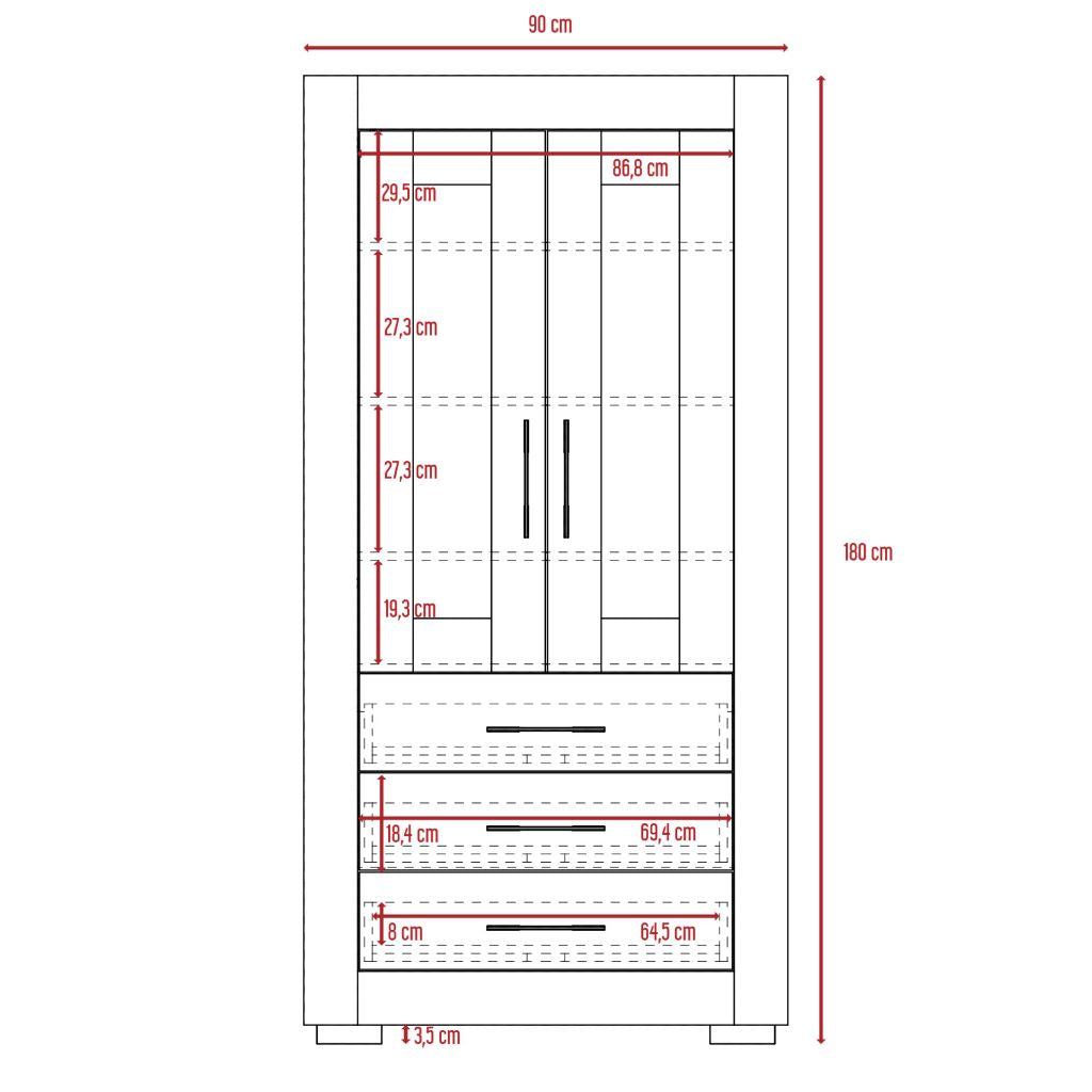 Estantería Multiusos Yakam, Caramelo y Wengue, con Gran Capacidad de Almacenamiennto