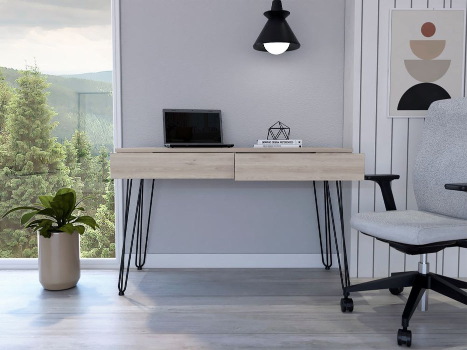 Pata acero para escritorio con base plegable y nivelador - herrajes  Madecentro 
