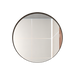 Espejo Circular Aron color Negro para Sala o Baño.