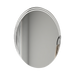Espejo Ovalado Zahara, Gris, con Líneas Curvas En Samdblasting