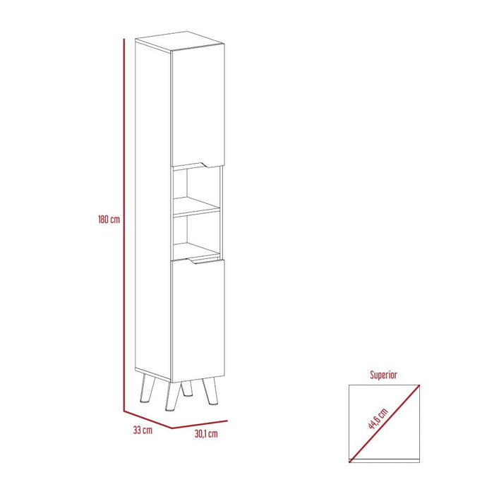 Combo para baño, vicent, incluye gabinete y estanteria de baño