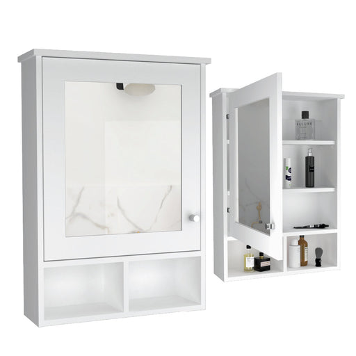 Mueble auxiliar de baño picasso, beige y blanco, con dos entrepaños y -  Madecentro