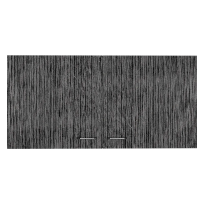 Gabinete superior cantabria, blanco perla y gris, con dos puertas batientes zf