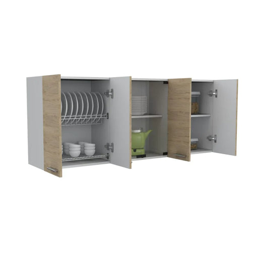 Gabinete Superior Vega color Beige y Blanco para Cocina.