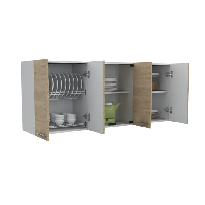 Gabinete Superior Vega color Beige y Blanco para Cocina.