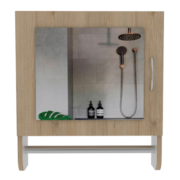 Gabinete de Baño Aqua, Beige y Blanco, Incluye Espejo X2