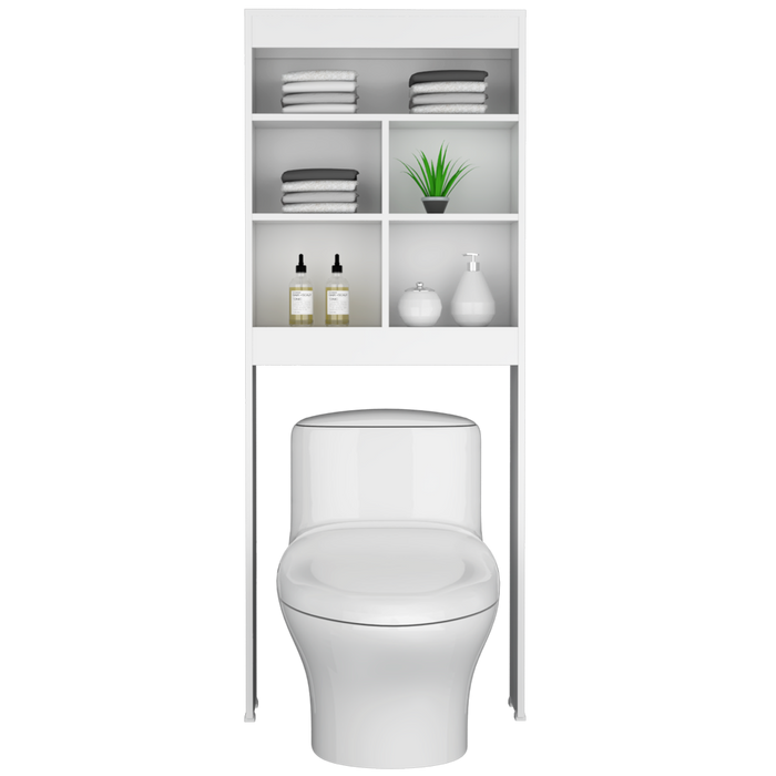 Gabinete de Baño Babel, Blanco, Amplios Espacios Para Colocar Objetos Decorativos X2