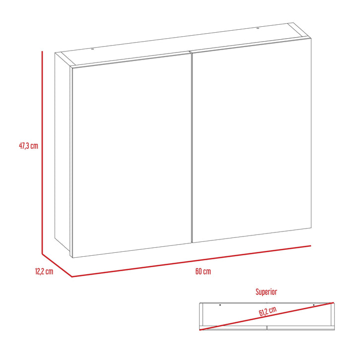 Gabinete de Baño Carlot color Blanco X2.