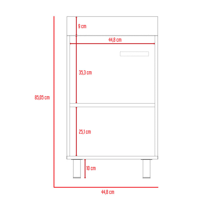 Mueble de Aseo Binil, Blanco, Una Puerta con Espacio Inferior Multiusos