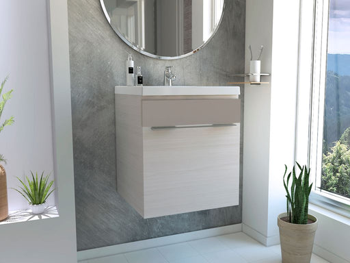 Combo samoa, para baño, incluye mueble lavamanos y gabinete - Madecentro
