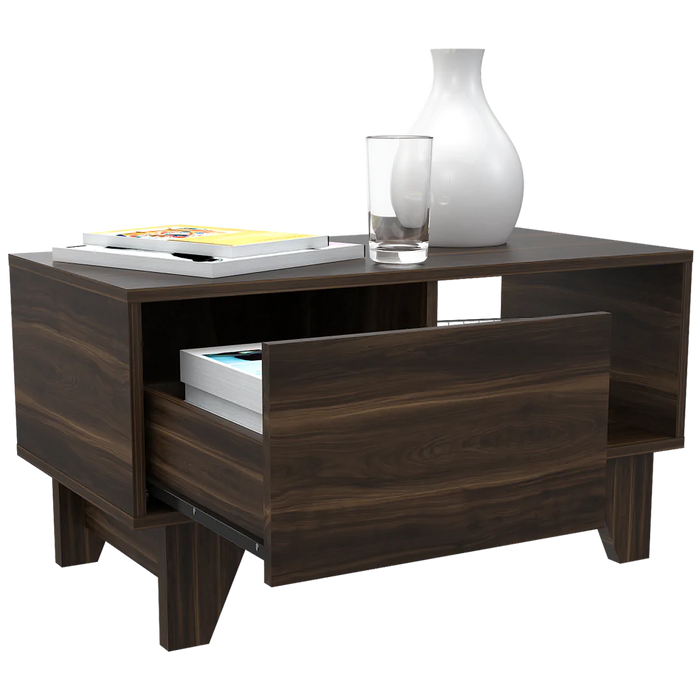 Mesa de Centro Atriz color Caoba para Sala.