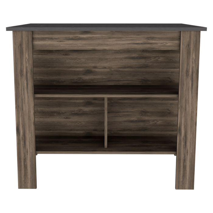 Mesa auxiliar con cajón madera maciza nogal 25x25x60 cm