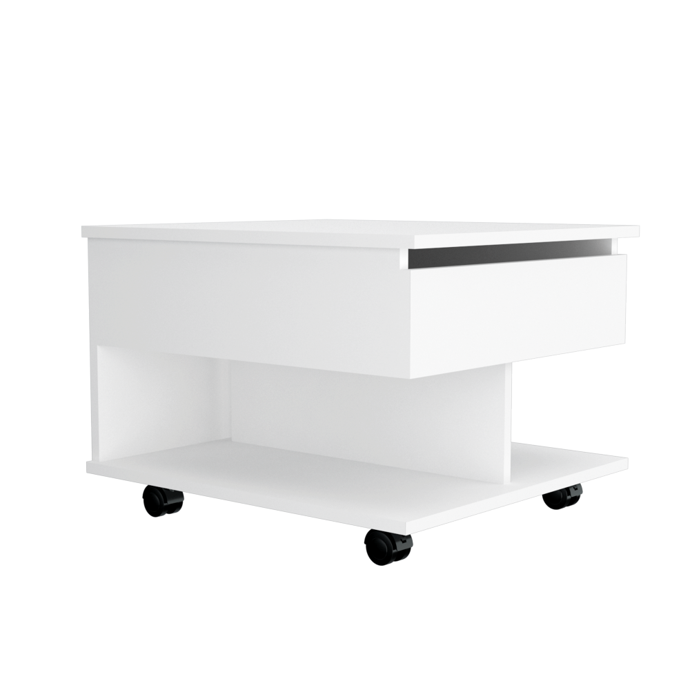 Mesa de cocina 70x103x90 cm blanco nevado