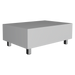 Mesa de Centro Albar, Blanco Perla, con Entrepaño Extensible